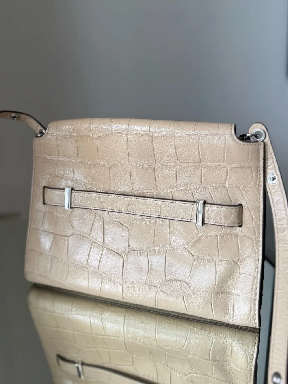 Tory Burch Lee Radziwill embossed shoulder bag $1,295